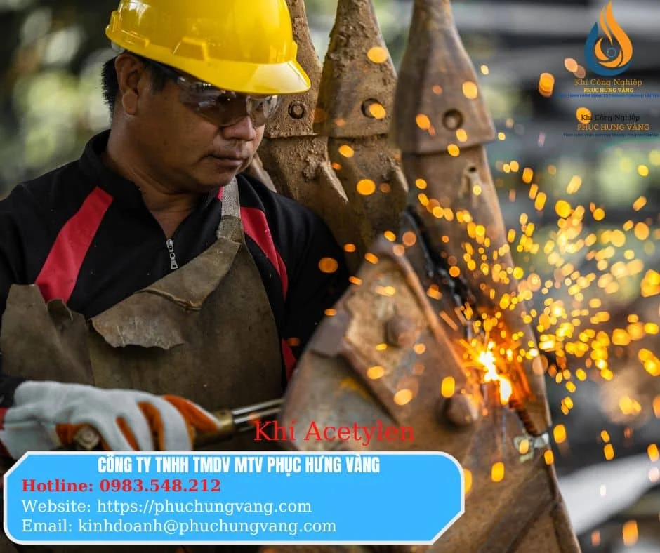 Cấu trúc hóa học của khí Axetylen C2H2