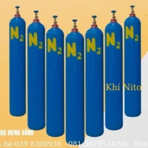 Khí NiTơ – 40L-Bình Mới 100% 9 Bình Khí Nito