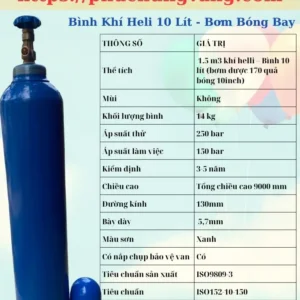 Bình Khí Heli 10 Lít