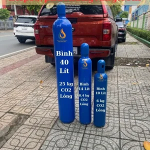 Bình Khí Co2 14 Lít - Dùng Tạo Ga Bia Nước Ngọt 8 Thể tích bình khí Co2