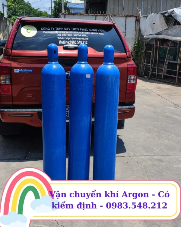 vận chuyển khí argon