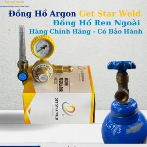 Đồng Hồ Argon - Get Star Weld 9 Đồng Hồ Argon Phục Hưng Vàng