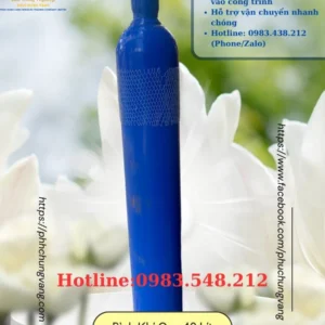 Bình Khí Oxy 40L-Bình Mới 100% 10 Oxy 40 Lít