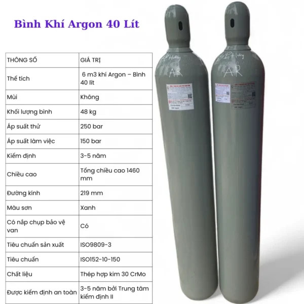 Bình Argon 40 Lít