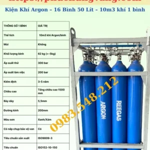 Khí Argon Bình 40 Lít – Bình Có Kiểm Định 19 Kien Khi Argon