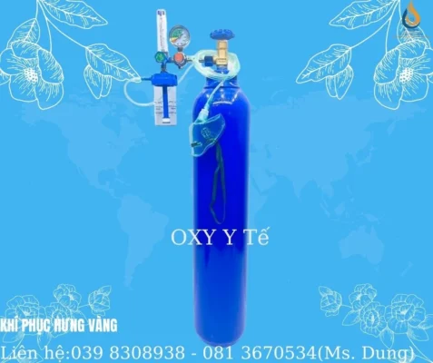 Bình Oxy Y Tế Kèm Mặt Nạ