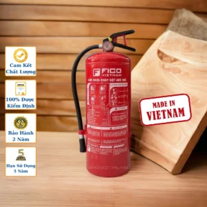 Bình chữa cháy bột ABC 6kg FICO FC-106-ABC 6 Bình chữa cháy bột ABC 6kg FICO FC-106-ABC