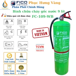 Bình chữa cháy gốc nước 9 LÍT FC-109-WB