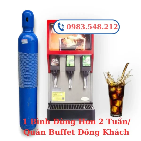 Khí CO2 Làm Soda Nước Ngọt Tươi