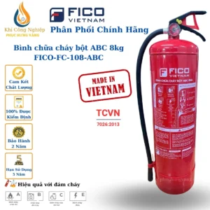Bình Chữa Cháy Bột ABC 8Kg FICO FC-108-ABC