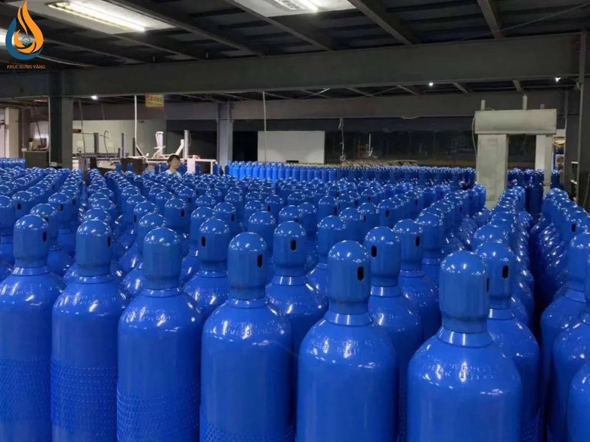 Quy trình sản xuất nạp khí Nitơ