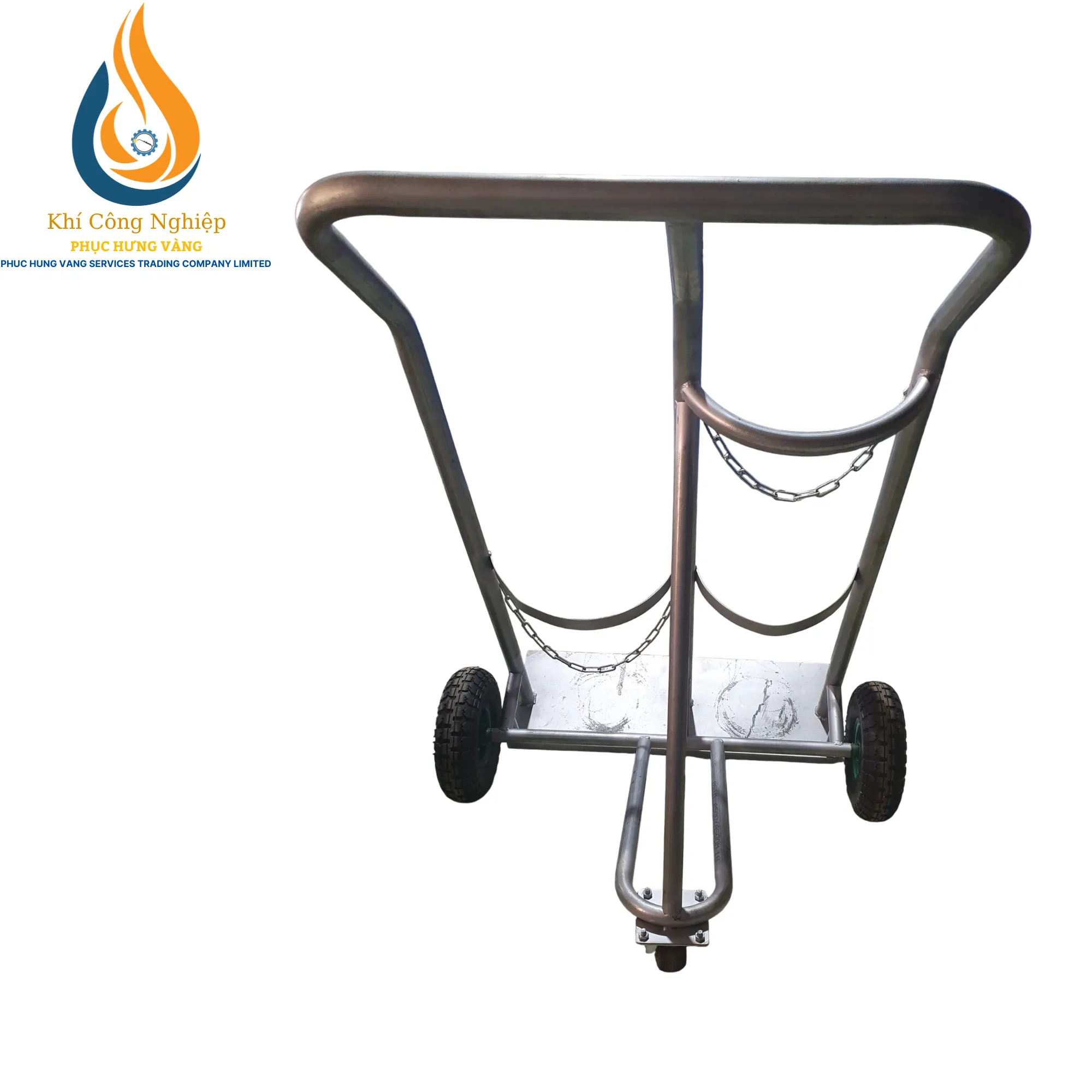 Xe Đẩy Bình Khí Đôi Tải Trọng 200kg 3 Xe Đẩy Bình Khí Đôi tải trọng 200 kg