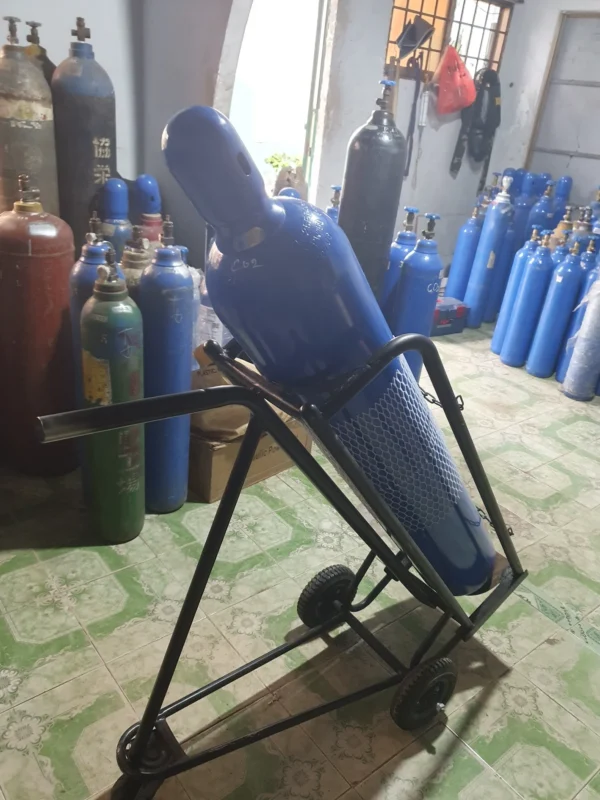 Xe Đẩy Bình Khí Đơn Tải Trọng 100kg 14 Xe Đẩy Bình Khí Đơn Tải Trọng 100kg