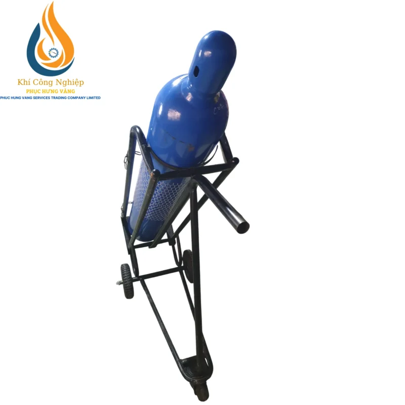 Xe Đẩy Bình Khí Đơn Tải Trọng 100kg 16 Xe Đẩy Bình Khí Đơn - Tay Cầm