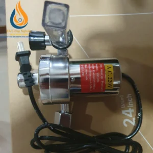 Đồng Hồ Khí CO2 220V Có Sấy (Heater) – Model YQT-25L Chất Lượng Cao 9 Tem dán thông số Model YQT-25L trên thân đồng hồ khí CO2 – Áp suất ra 0.3 Mpa.